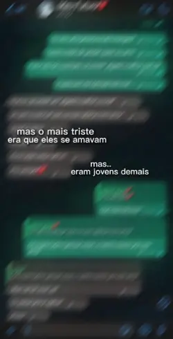 mas o mais triste
