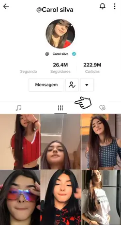 Interface tiktok