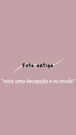 mais uma decepção