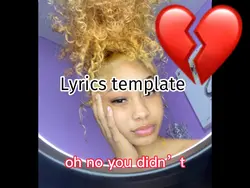 Lyrics template🍾
