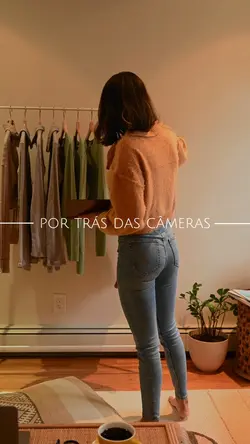 por trás das câmeras