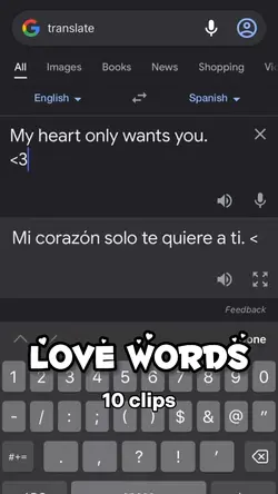 love words