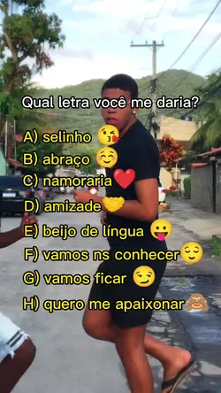 qual letra vc me dá