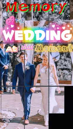 The wedding time 