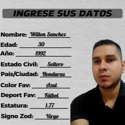 Llena Con Tus Datos