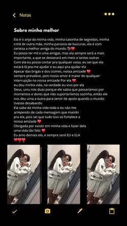 Texto melhor amiga