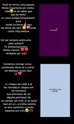 Texto de amizade