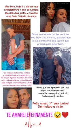 1 ano de namoro 