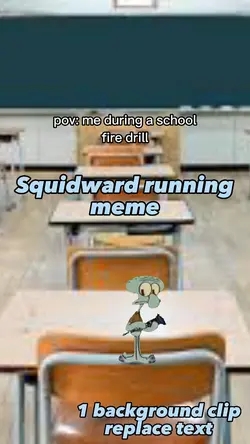 Squidward Running