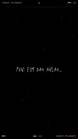 Fim das aulas