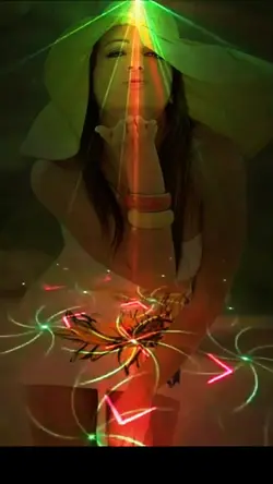 Foto com jogo de luz