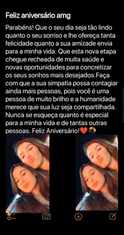 aniversário amiga
