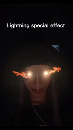 Lightning with fire