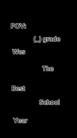 End of the school ye