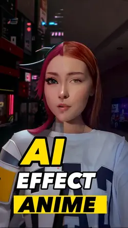 AI effect anime