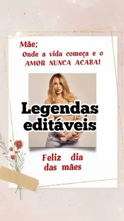 Feliz dias das mães 