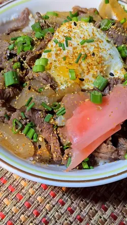 Beef gyudon