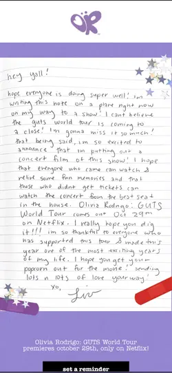 GUTS TOUR MOVIEEE💜