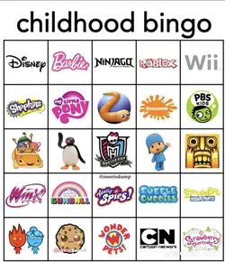 Childhood Bingo 💗