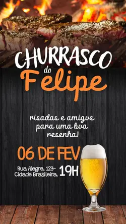 CONVITE CHURRASCO