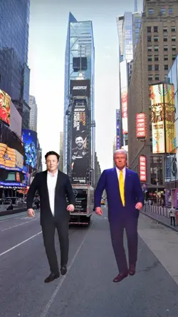 Elon musk and Trump 
