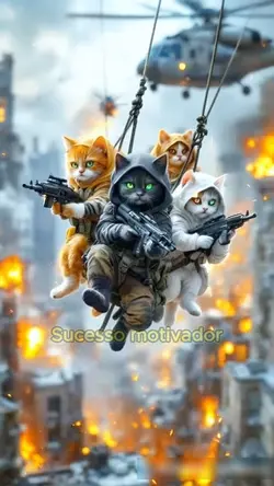 Gatos em missão 😻