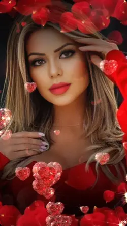 lady in red
