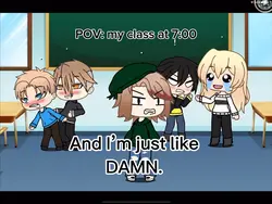 My class at 7:00