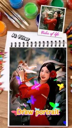 Draw a portrait🎄💖💐