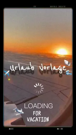 Urlaubs Vorlage 🌊🐚