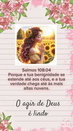 Agir de Deus é lindo