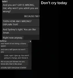 Don’t cry