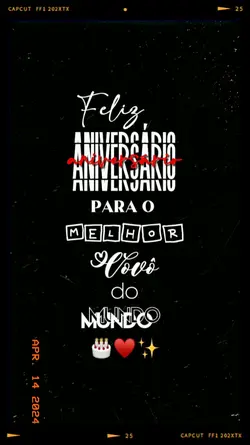 Aniversário Vovô