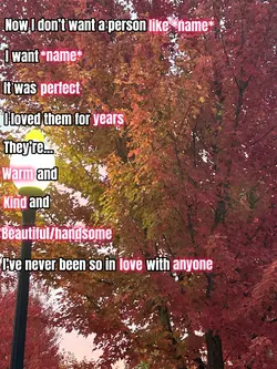 I want *name*