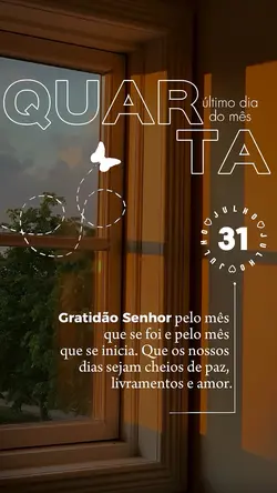 Quarta, 31 de Julho🏆
