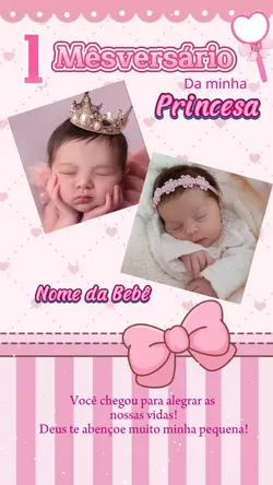1 Mêsversário Menina