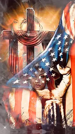 USA flag foto