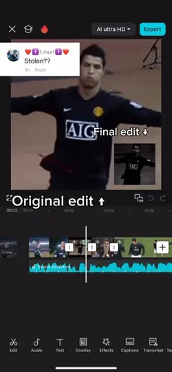 Edits are not stolen