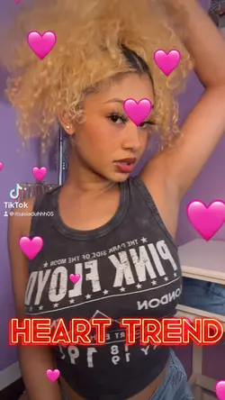Hearts on screen 