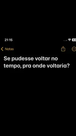 voltar no tempo