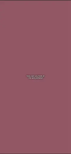 how can u pretend? 