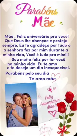 parabéns mãe 