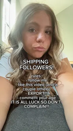 SHIPPING FOLLOWERS!
