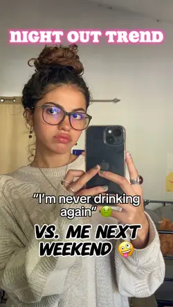 never drinking again