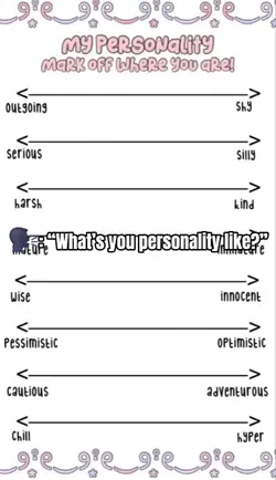 my personality 