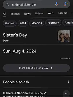National Sisters Day