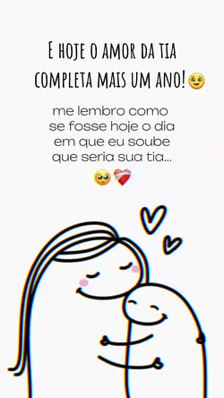 Parabéns amor da tia