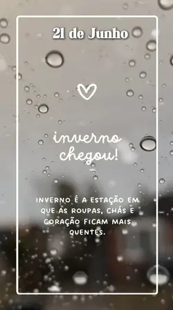 INVERNO CHEGOU 