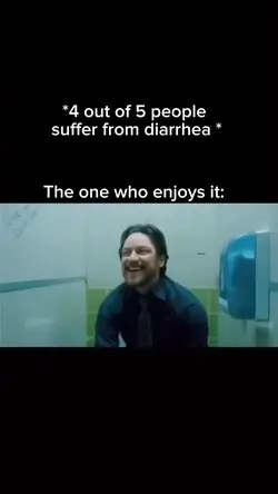 Laughing onna toilet