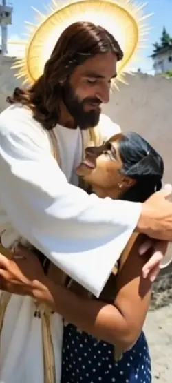 jesus abraçando